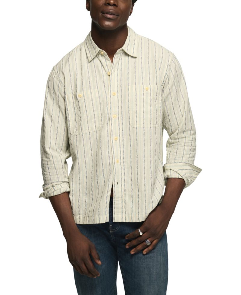Men's Mason Western Long-Sleeve Striped Shirt