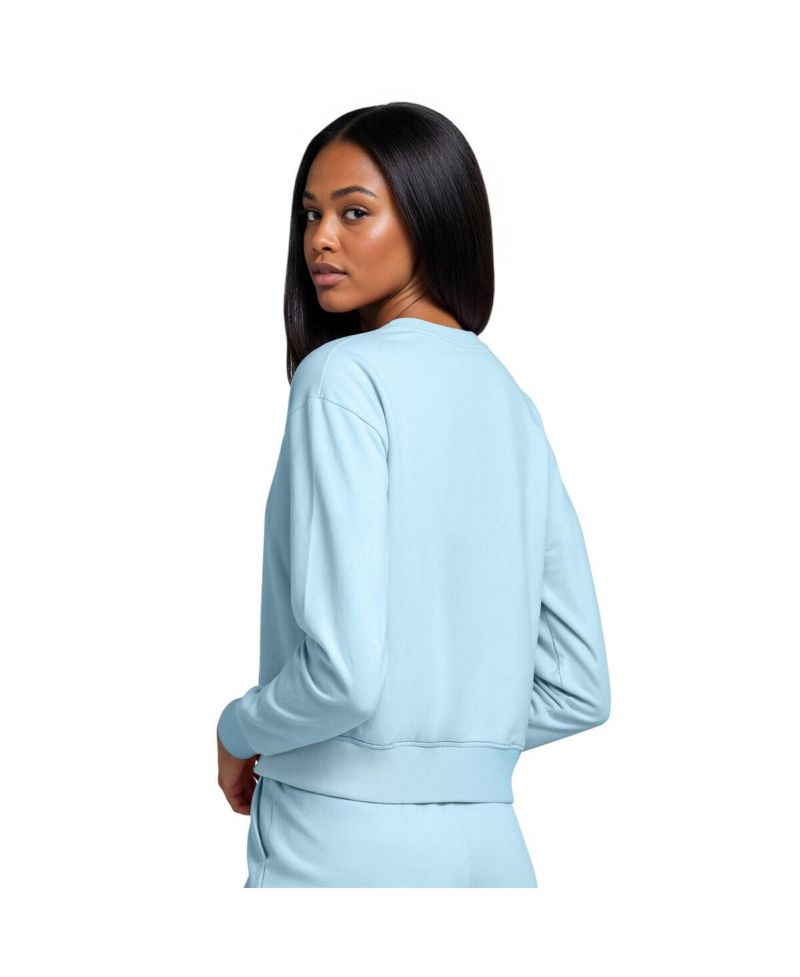 Women's Light Blue Seattle Kraken Tonal Pullover Sweatshirt