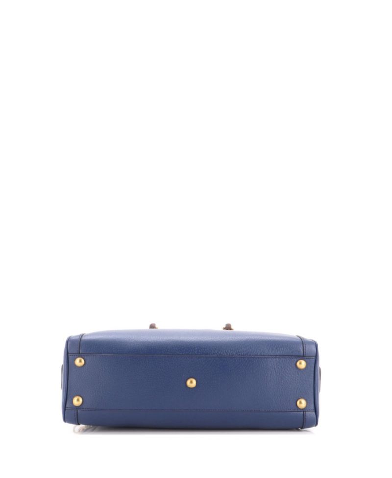 Medium Diana NM Bamboo Handle Duffle Bag Leather