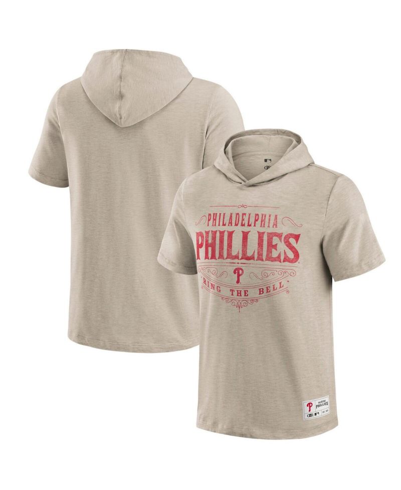 Men's Tan Philadelphia Phillies Hooded T-Shirt
