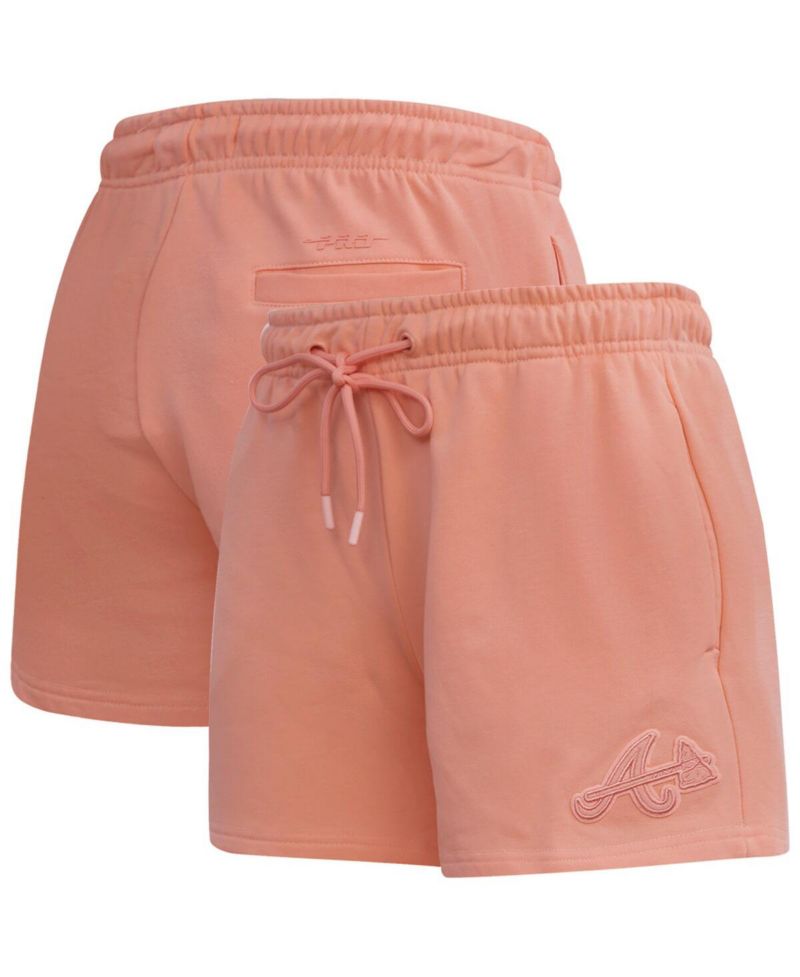 Men's and Women's Pink Atlanta Braves Neutral Fleece Shorts