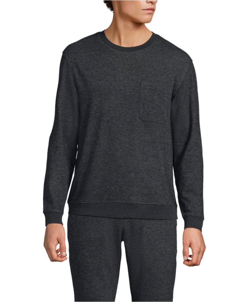 Men's Long Sleeve Brush Back Crew