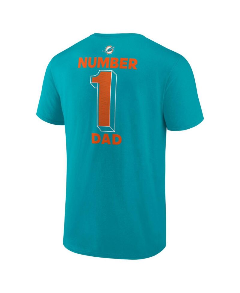 Men's Royal Buffalo Bills #1 Dad Jersey T-Shirt