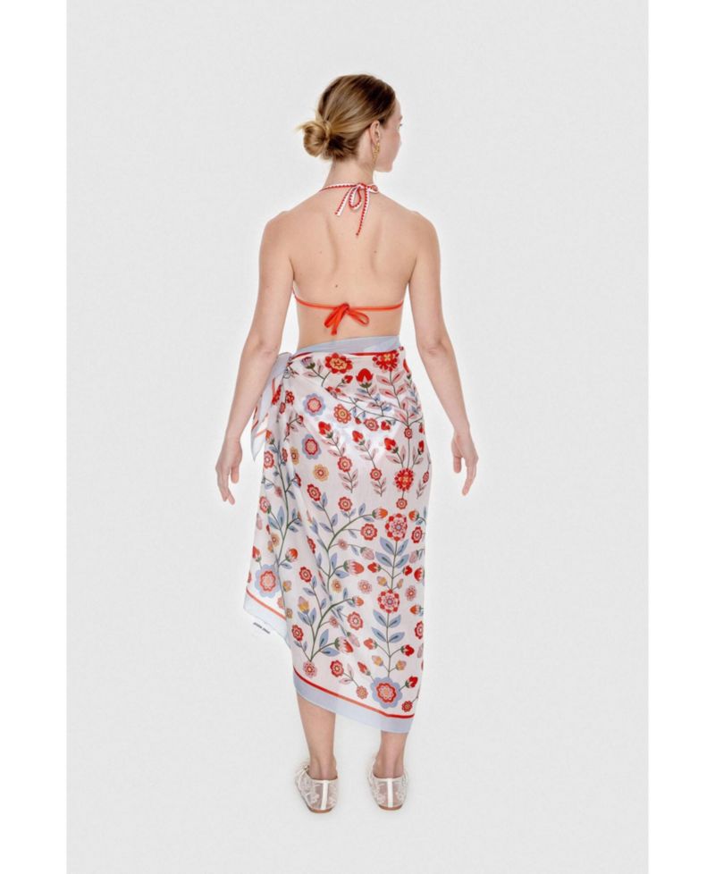 Women's Beach Sarong Wrap - Flower Garden