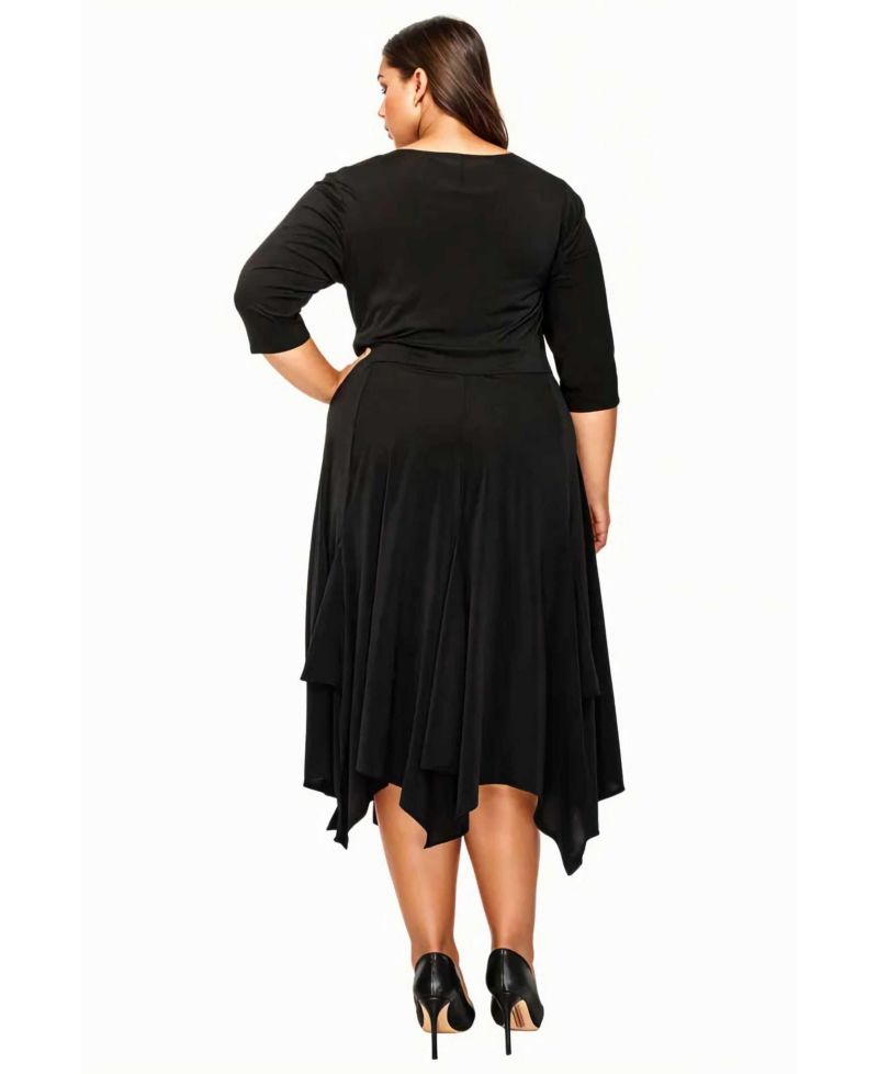 Plus Size Shay Handkerchief Hem Dress