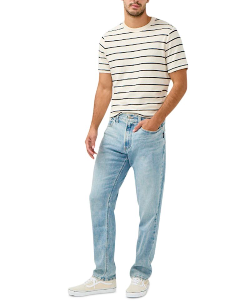 Eddie Classic Athletic Fit Tapered Leg Jeans