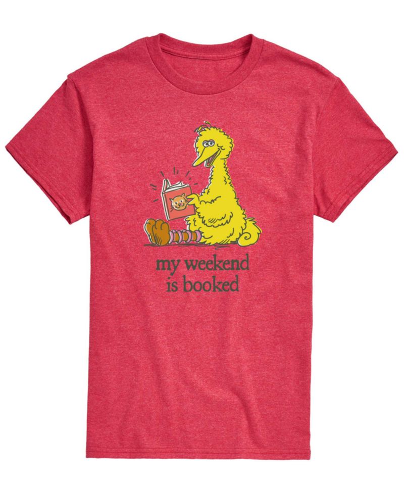 Men's Sesame Street Weekend Is Booked Short-Sleeve Graphic T-Shirt