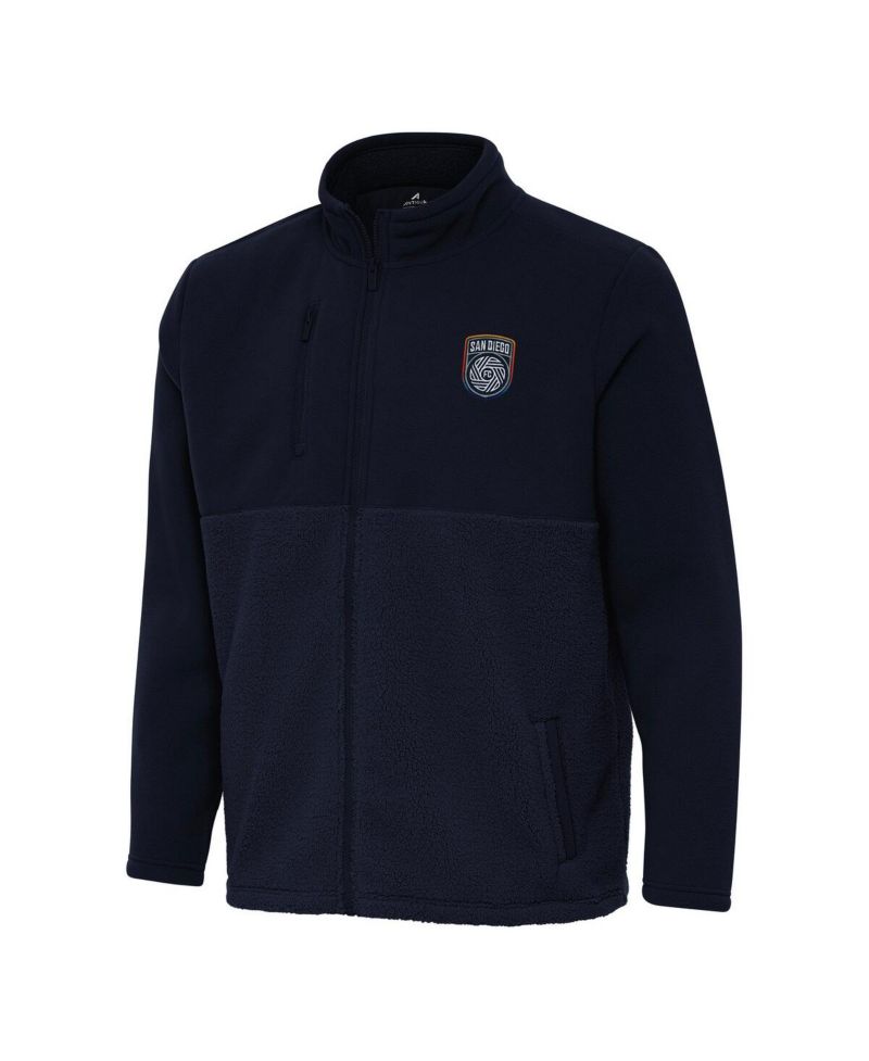 Men's Navy San Diego FC Daily Fused Full-Zip Jacket