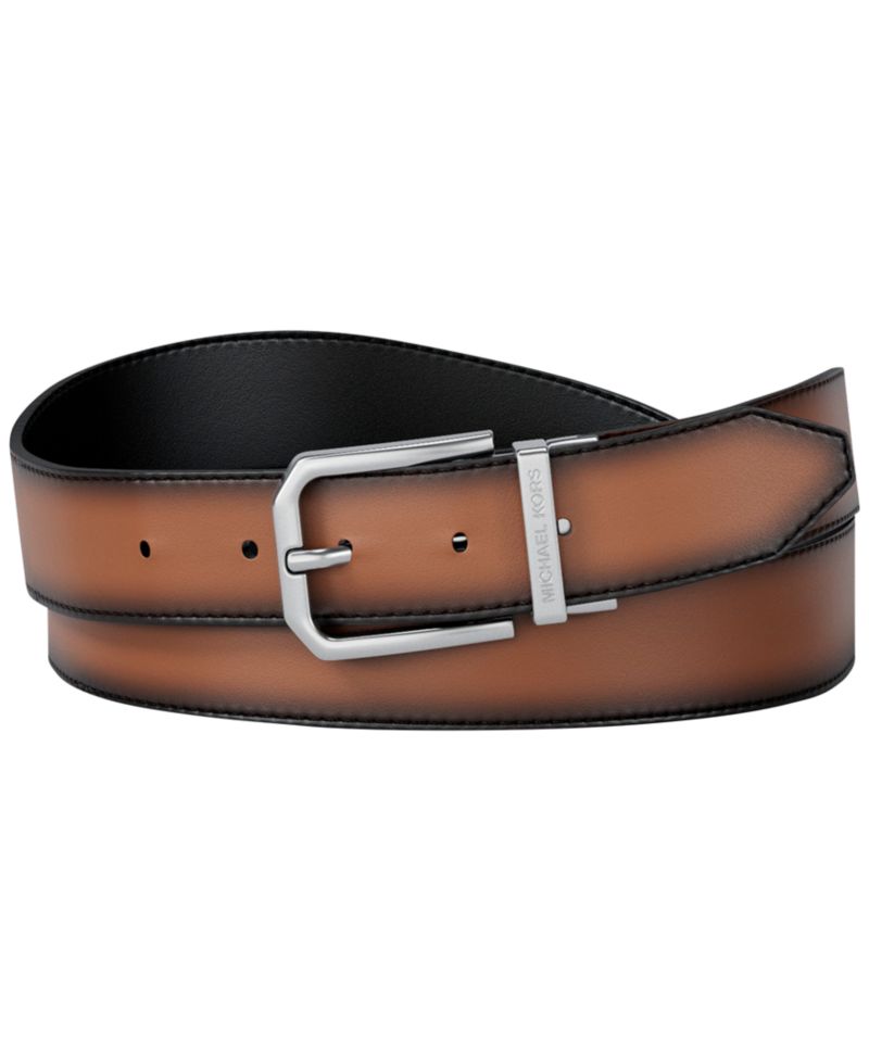 31MM Men's Gunmetal Buckle Leather Belt