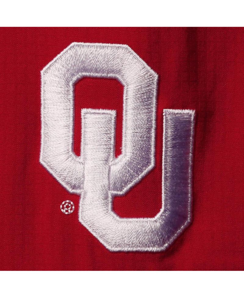 Men's Crimson Oklahoma Sooners Big & Tall Tamiami Omni-Shade Button-Down Shirt