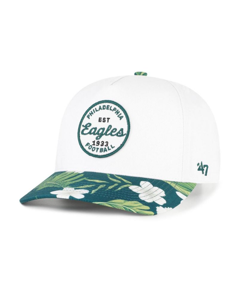 Men's White/Midnight Green Philadelphia Eagles Beach Side Hitch Adjustable Hat