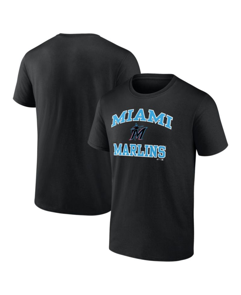 Men's Black Miami Marlins Heart and Soul T-Shirt