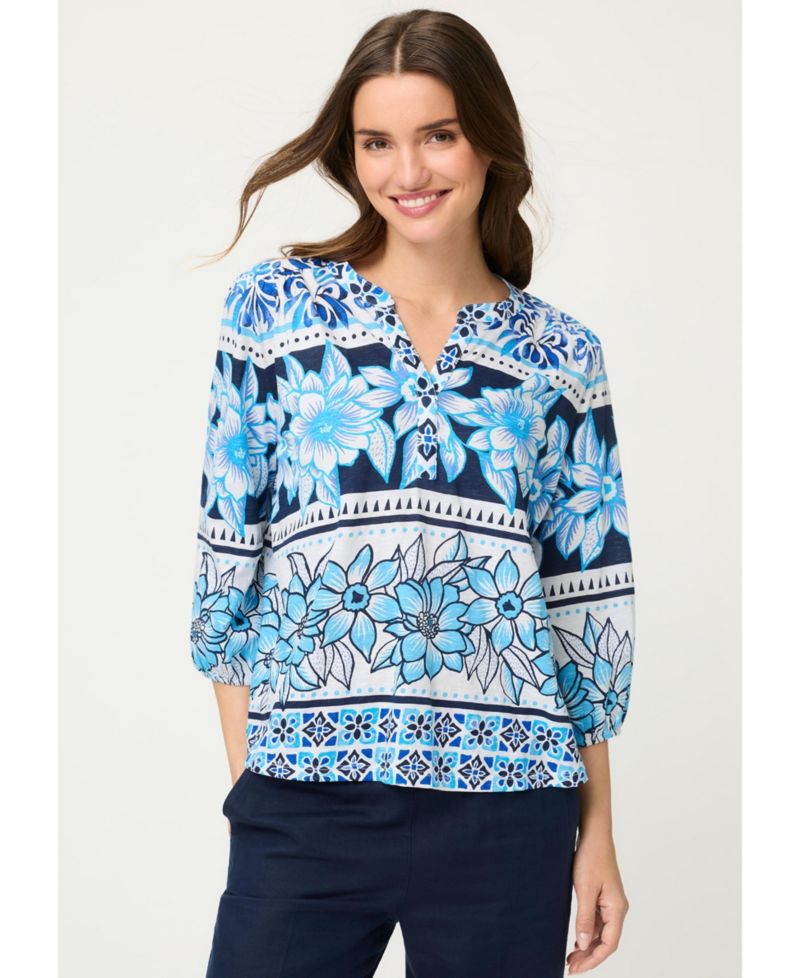 Women's Floral Panneaux T-Shirt