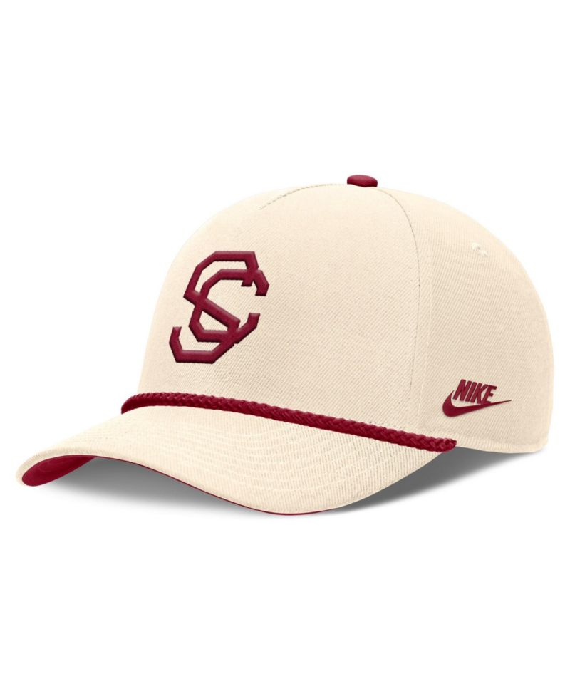 Men's and Women's Natural USC Trojans Legacy Vintage Rope Rise Adjustable Hat