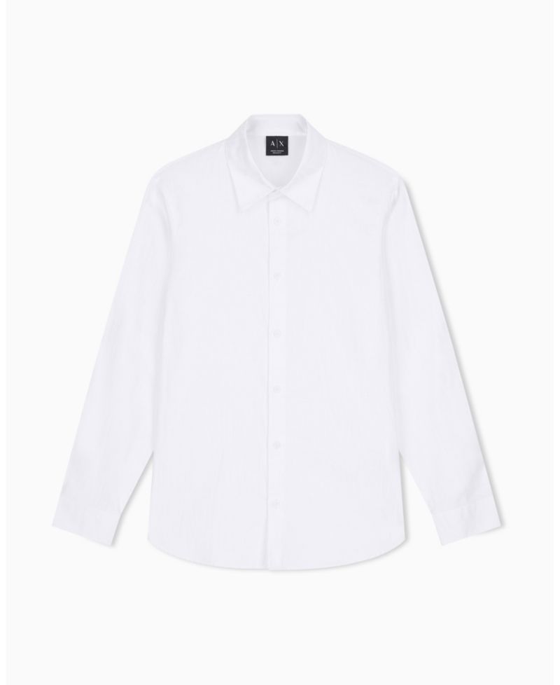Men's Cotton Jacquard All Over Logo Woven Shirt