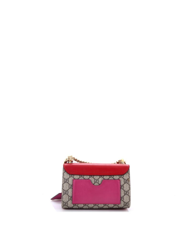 Small Padlock Shoulder Bag GG Coated Canvas and Leather