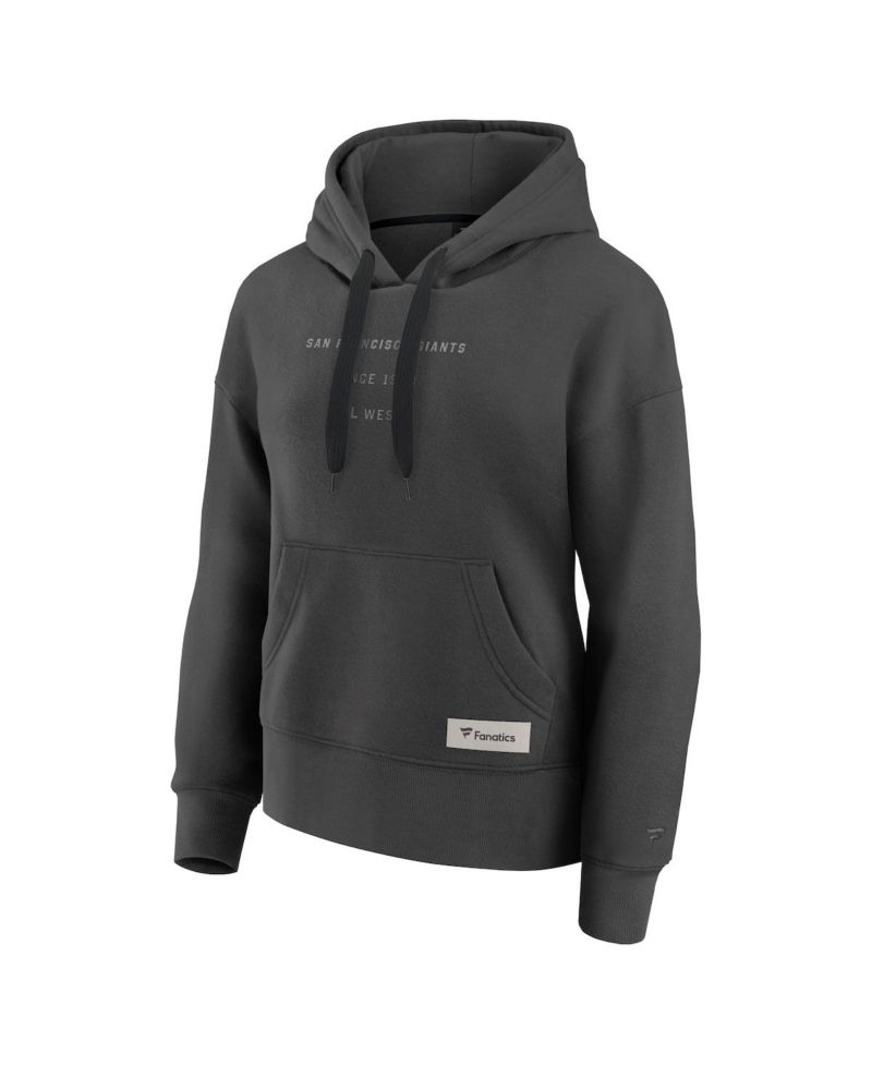 Women's Charcoal San Francisco Giants Elements Future Ground Subtle Tonal Pullover Hoodie