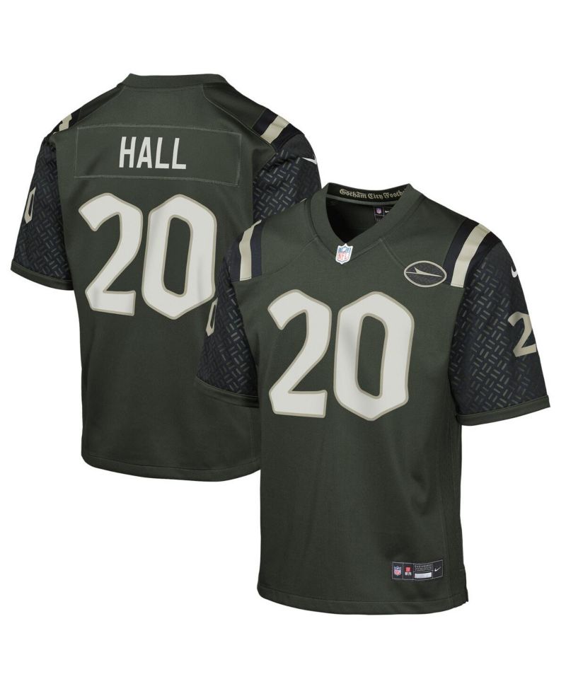 Big Boys and Girls Breece Hall Gotham Green New York Jets 2025 Rivalries Collection Game Jersey