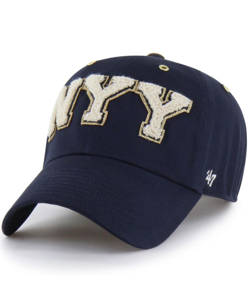 Stoney Clover Lane X Men's Navy New York Yankees Acro Charm Clean Up Adjustable Hat