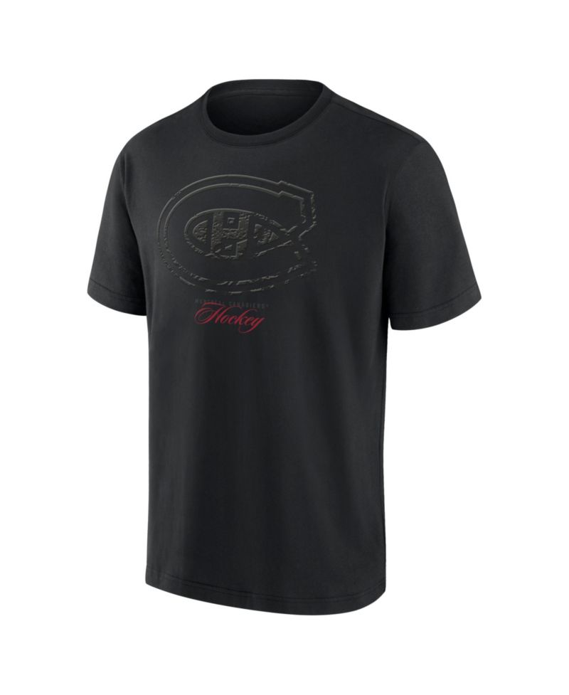 Men’s Montreal Canadiens Blackout Heavyweight T-Shirt