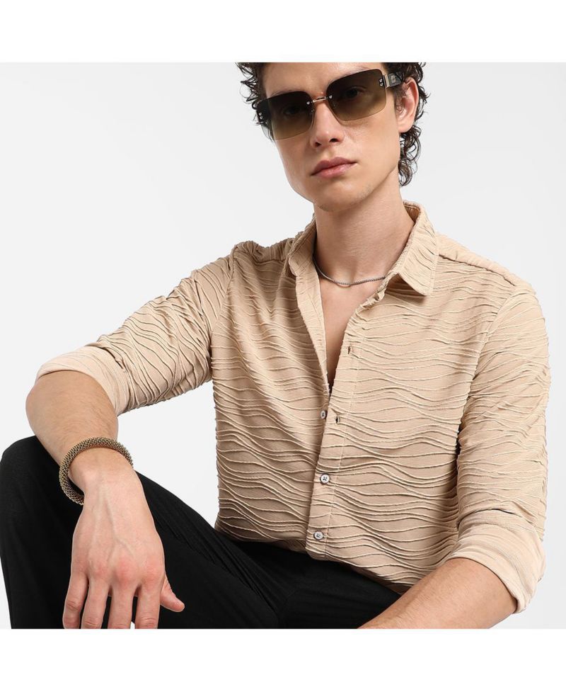 Men's Self-Design Wave Shirt
