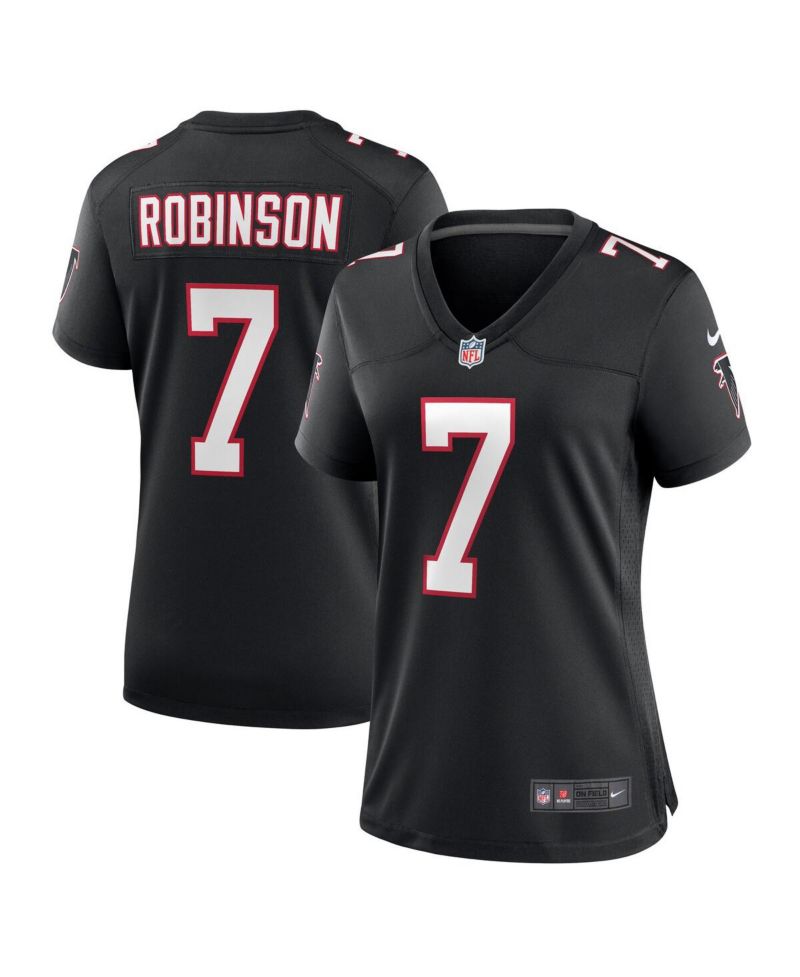 Women's Bijan Robinson Black Atlanta Falcons Alternate Game Jersey