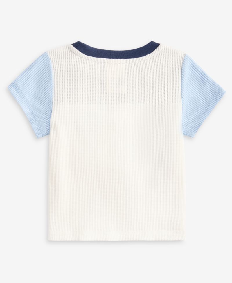 Baby Boys' 3M-24M Mix and Match Waffle Colorblocked T-Shirt