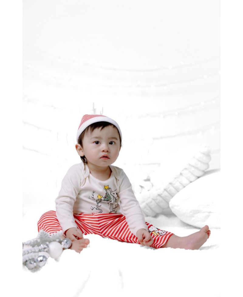 Baby Boys ( new born to 24 M )' Christmas Bodysuit Pants and Hat Set