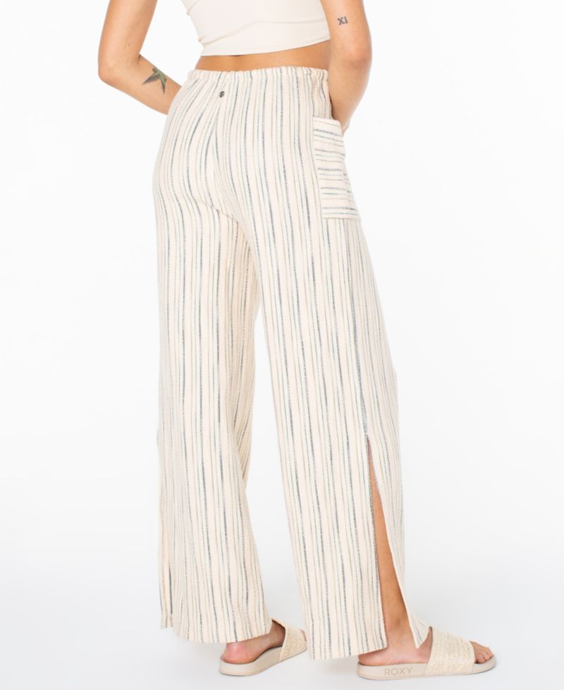 Women's High-Rise Beach Breeze Slub Stripe Pants