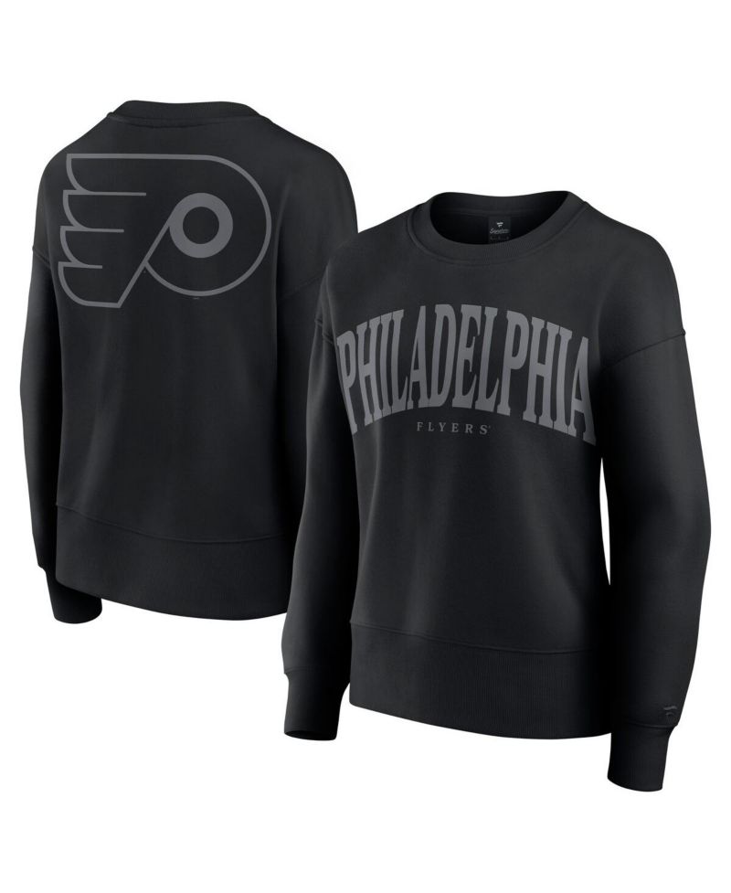 Women's Black Philadelphia Flyers Elements Flow Pullover Sweatshirt