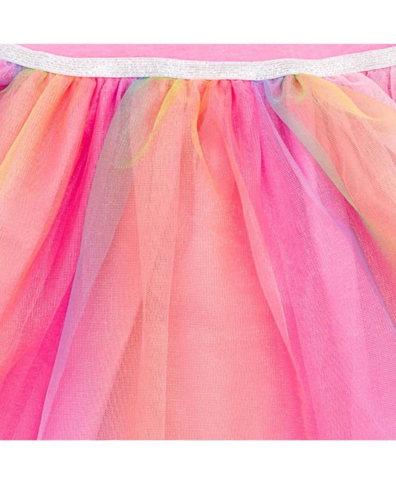 Girls' Short Sleeve Tulle Tutu Dress