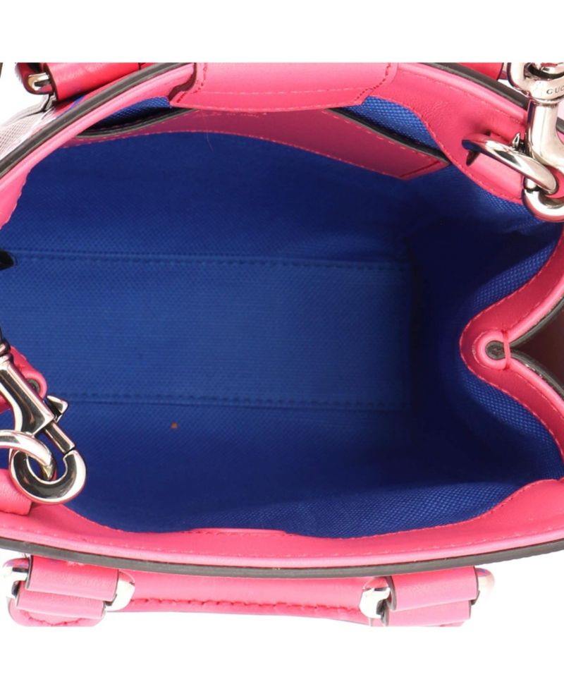 Mini Convertible Open Tote GG Embossed Perforated Leather