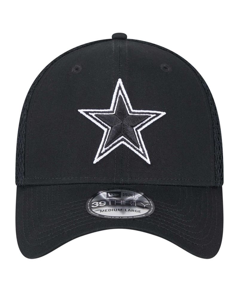 Men's Black Dallas Cowboys Main B-Dub Neo 39THIRTY Flex Hat