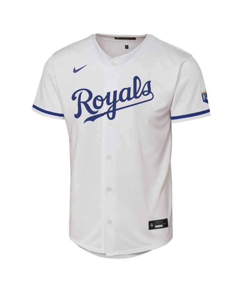 Big Boys and Girls White Kansas City Royals Home Stadium Jersey