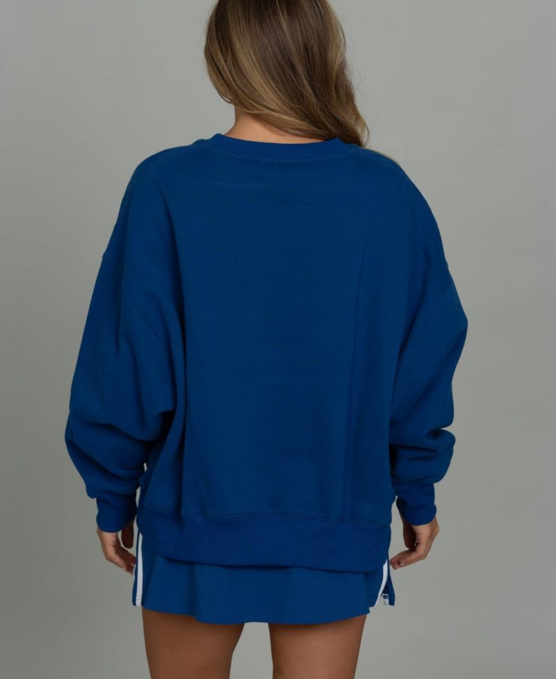 Women's Royal Indianapolis Colts x Wide Arm Sweatshirt