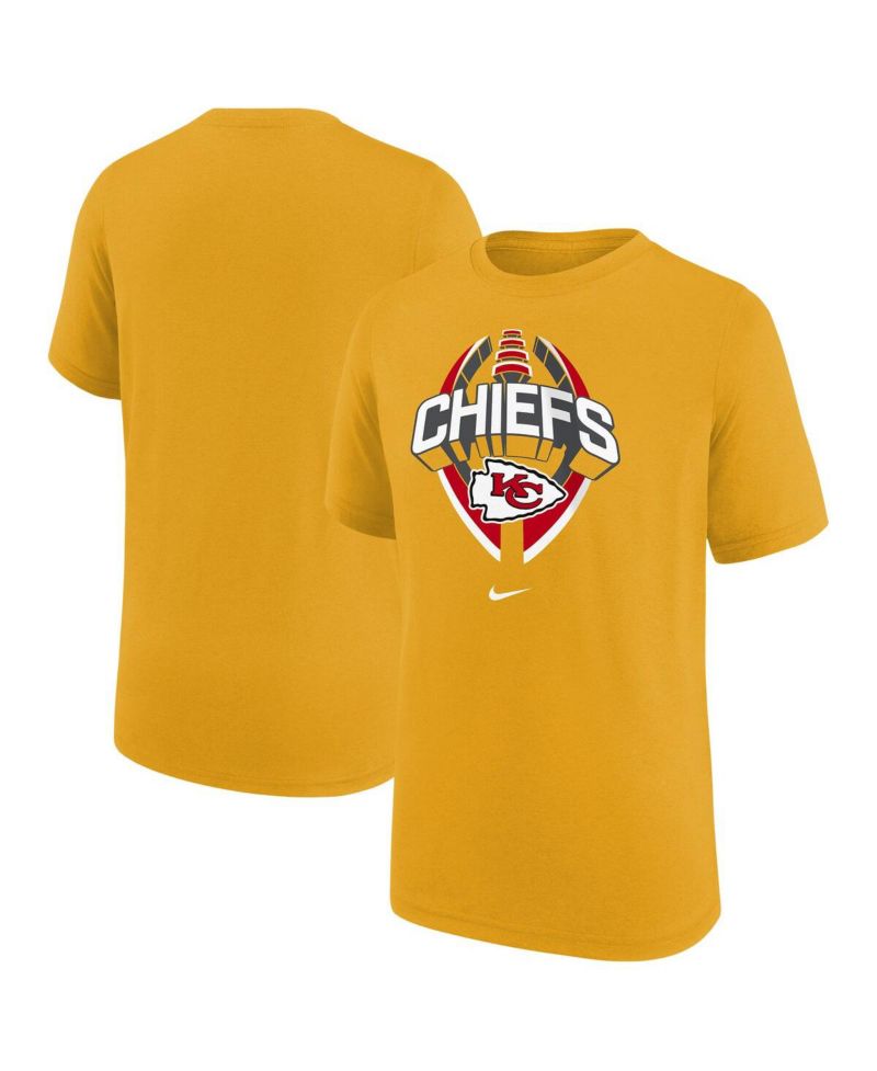 Big Boys and Girls Gold Kansas City Chiefs Icon Legend T-Shirt