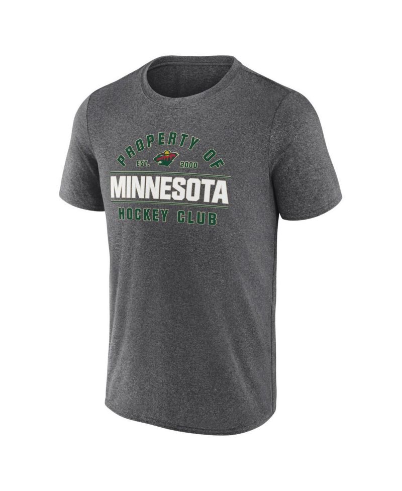 Men's Heather Charcoal Minnesota Wild Property Of T-Shirt