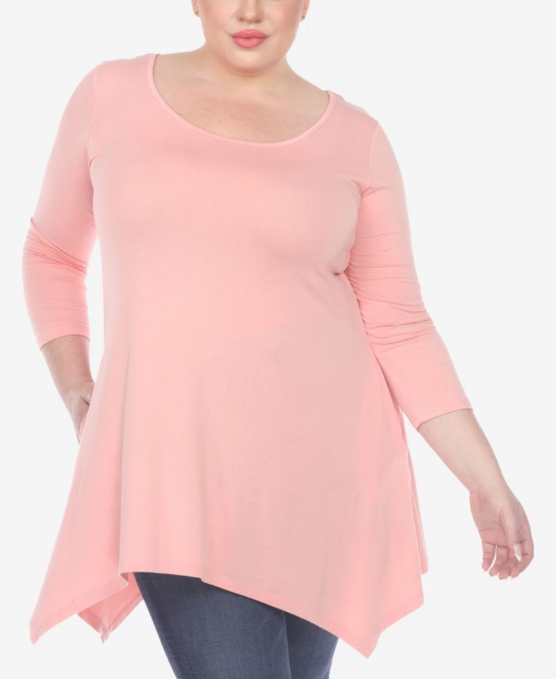Plus Size Makayla Scoop Neck Tunic Top