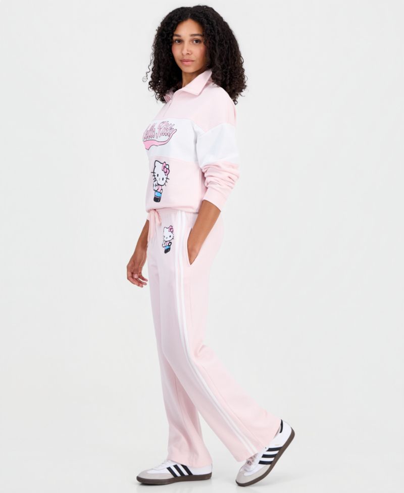 Women's Fleece Track Pant Wide-Leg Drawstring