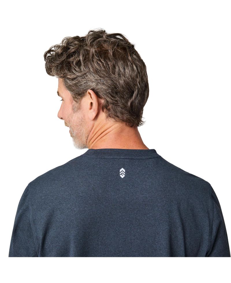Men's FreeCycle Sueded Long Sleeve Crew Neck