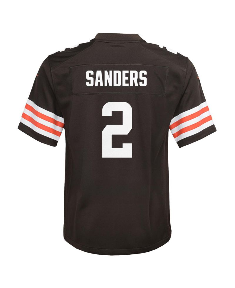 Big Boys and Girls Shedeur Sanders Brown Cleveland Browns Game Jersey