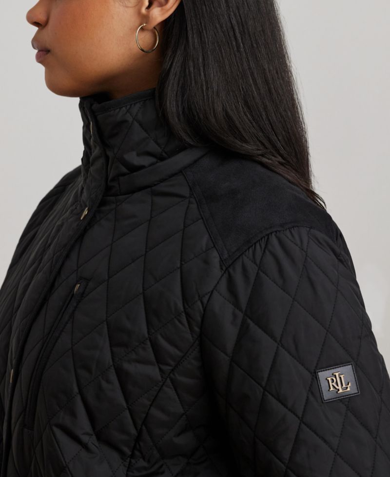 Plus Size Hooded Anorak Quilted Coat, Created for Macy's