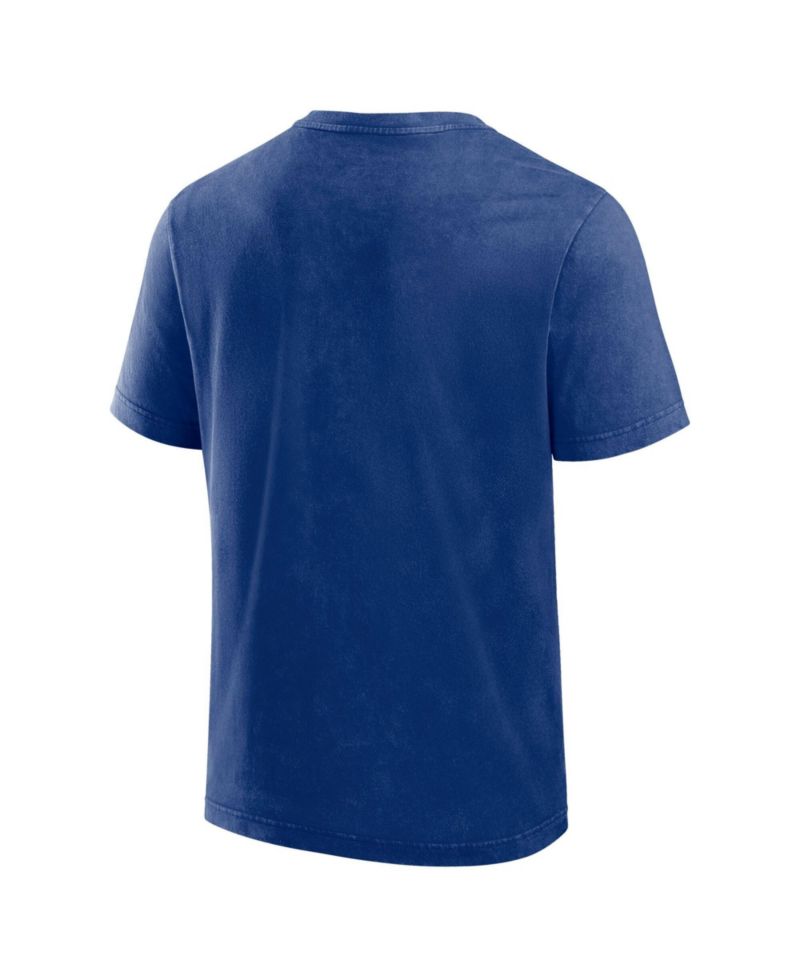 Men's Royal Chicago Cubs Washed Henley Shirt