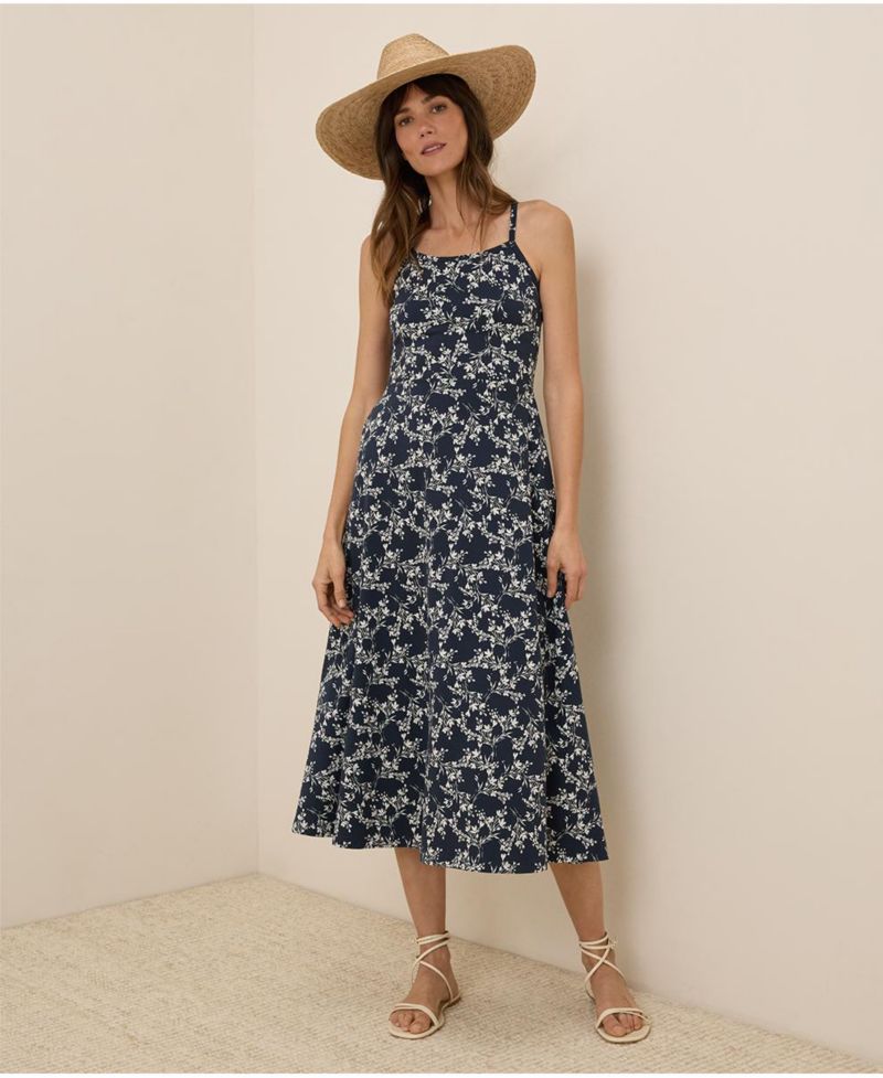 Women's Fit & Flare Midi Dress
