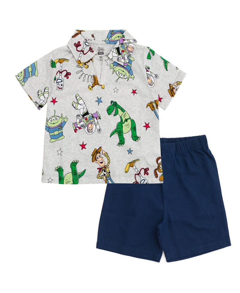 Little Boys 6-12 2-Piece Polo and Shorts Set