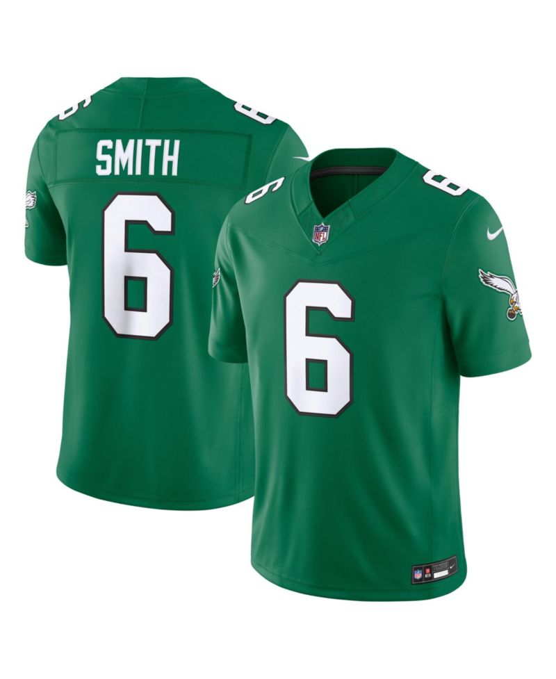 Men's DeVonta Smith Kelly Green Philadelphia Eagles Vapor F.U.S.E. Stitched Limited Jersey