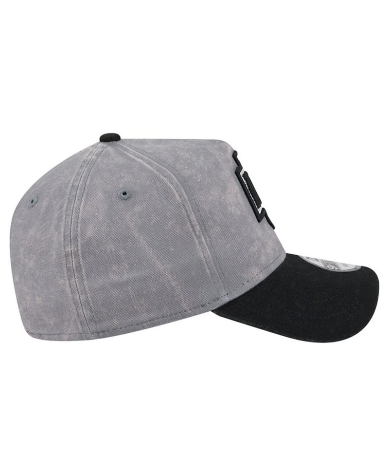 Men's Gray/Black Los Angeles Kings Storm A-Frame 9FORTY Adjustable Hat