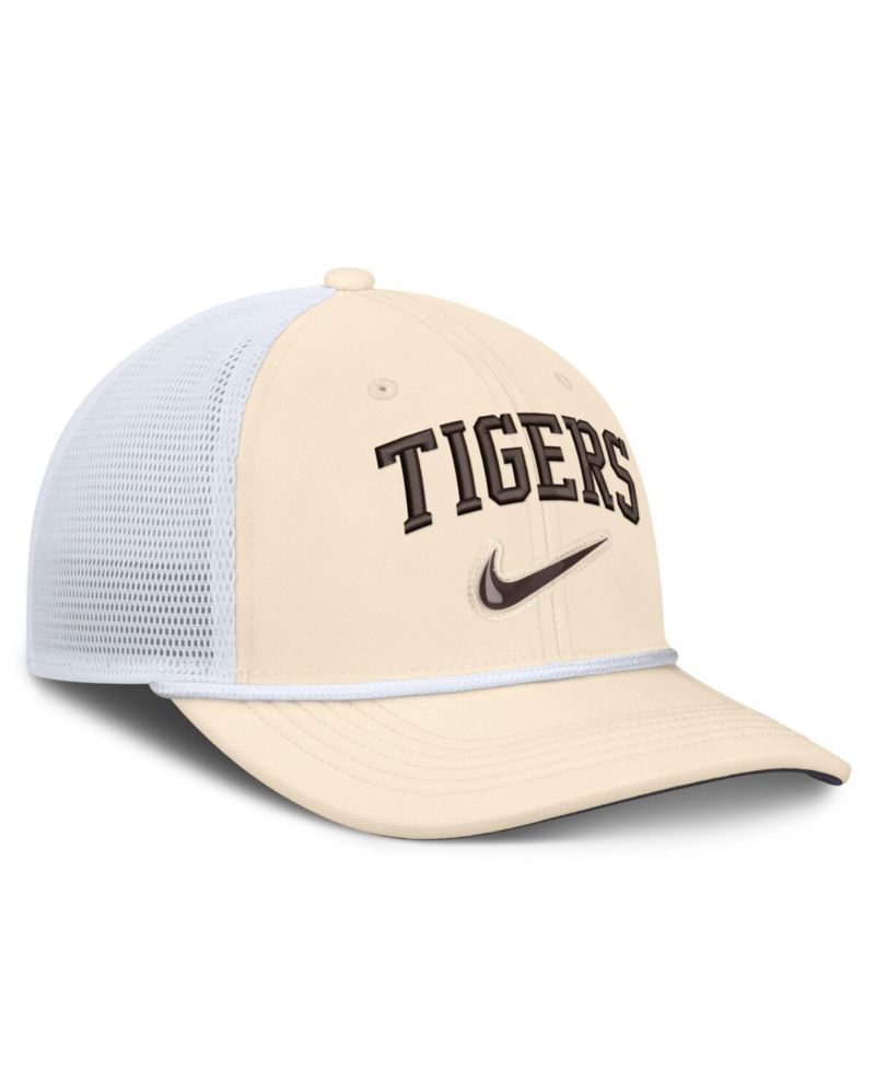 Men's Natural/White Detroit Tigers Rise Dri-FIT Trucker Adjustable Hat