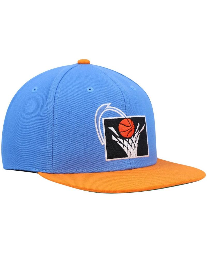 Men's Blue and Orange Cleveland Cavaliers Hardwood Classics Team Two-Tone 2.0 Snapback Hat