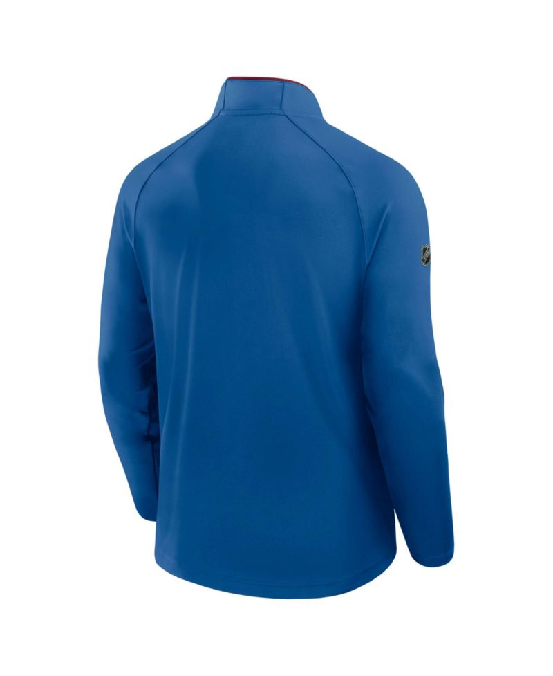 Men's Blue Colorado Avalanche Authentic Pro Rink Training Quarter-Zip Pullover Sweatshirt